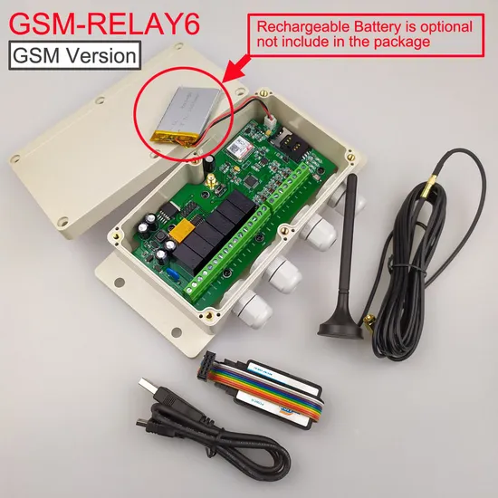 GSM-Relay6 GSM Alarm Box with 6 Relay Output and 6 Alarm Input