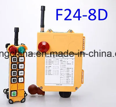 AC220V/380V Emergency Stop F24-8d Telecrane Radio Remote Control for New Crane Hoist Trolley /Bridge/Eot/Overhead Crane
