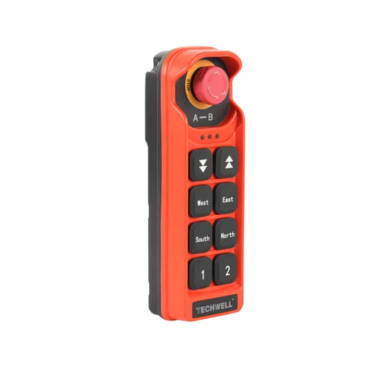 Techwell a 8-Key Single-Speed Industrial Radio Remote Control Transmitter for Crane and Construction Equipment