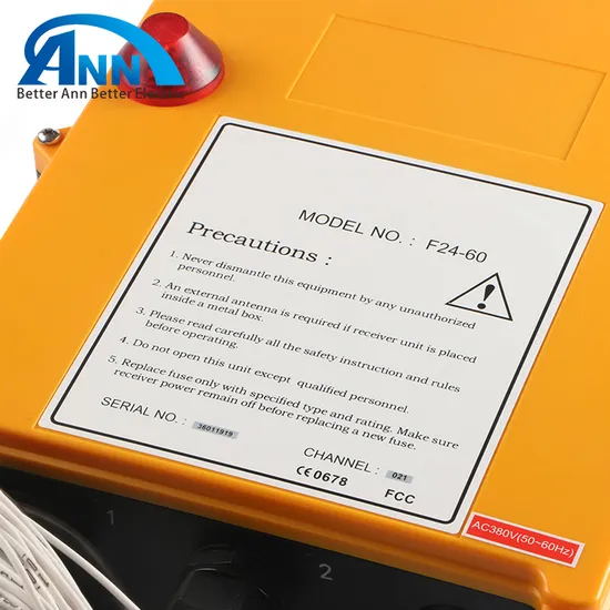 F24-60 Universal Tower Crane Electric Chain Hoist Wireless Industrial Remote Control Joystick