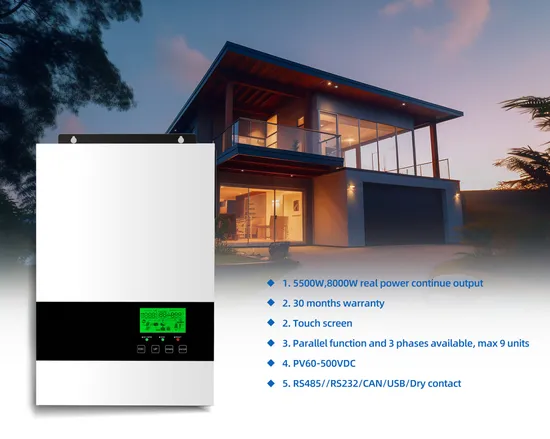 48V 5500W 500V PV Input Hybrid Solar Inverter WiFi and Parallel Supported