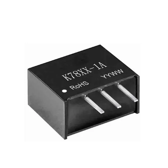 DC-DC Converter: 1A, 3-15VDC output option, maximum input voltage of 32VDC, temperature range from -40 to +80°C, SIP