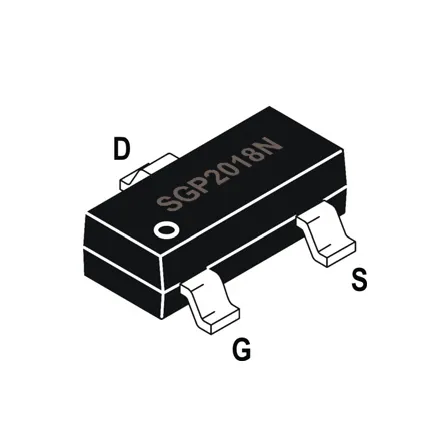 -20V P-Channel Power MOSFET advanced Trench technology use in PWM Fetures Applications Silicongear-SGP2018N