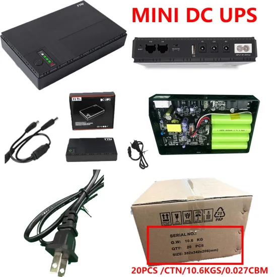 Mini DC UPS Power Backup Supply 12V Mini UPS for WiFi Router Security Camera