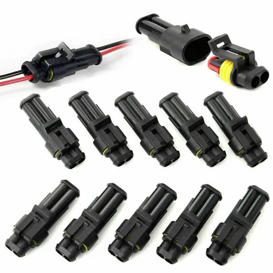 Heavy-Duty Waterproof Automotive Connectors for Secure Plug Connections