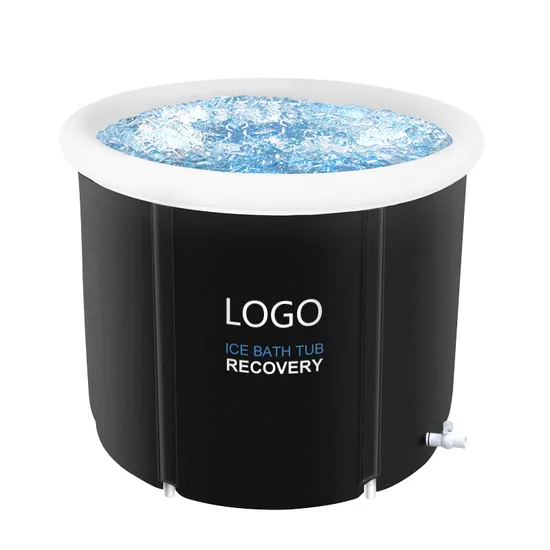 Portable Ice Bathtub for Adult Large Freestanding Recovery Bath Tub Foldable Hot Bath