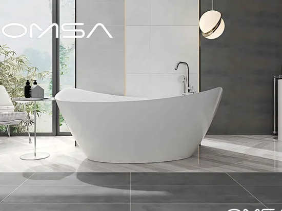 Twisted Acrylic Art Luxury Bathtub Matte Grey Bath Tub