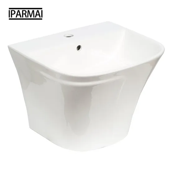 Wall Hung Bathroom Single Basin Hanging Wall Type Ceramic Wash Basin