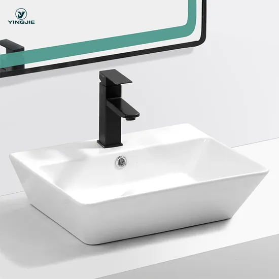 Lavabo De Ceramic Brillante Highgloss Hotel Vanity Design Ceramic Lavabo Basin Compatto Compact Spacesaving Bathroom Sink