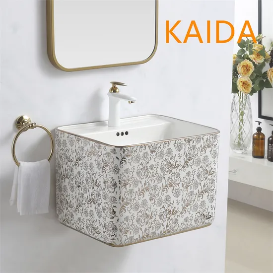 Hanging Wall Type Ceramic Wash Basin Wall Hung Bathroom Single Basin