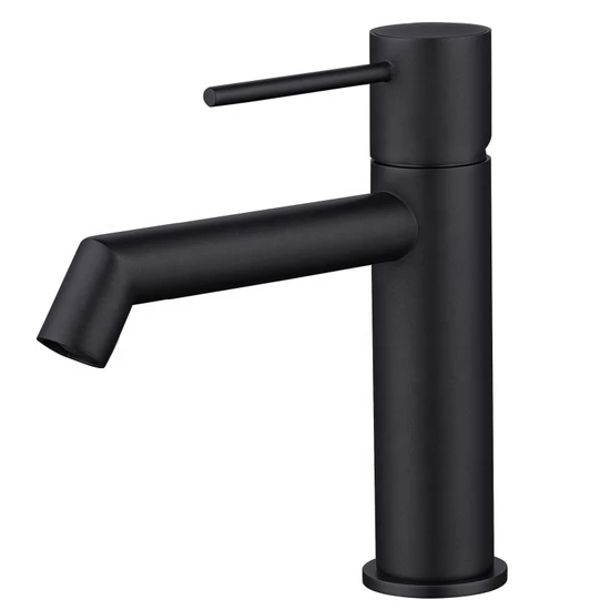 Elegant Curved Brass Bathroom Basin Faucet for Hotels