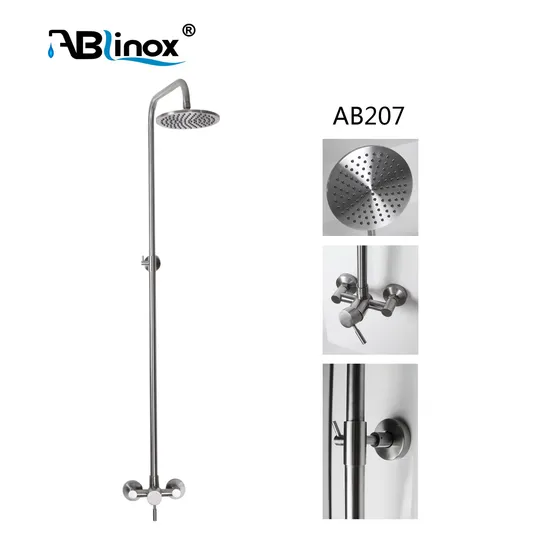 Stainless Steel Thermostatic Shower System Body Sprays Shower Sanitary Ware