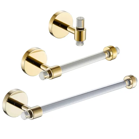 Luxury Bathroom Decor Shower Toilet Accessories Acrylic Bathroom Accessories