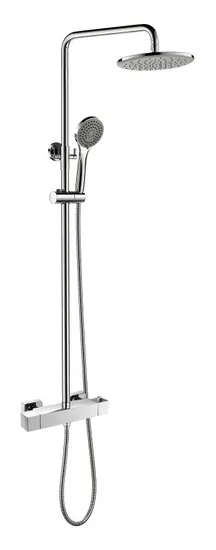 3u Brass Automatic Bathroom Rainfall Thermostatic Sensor Shower Set