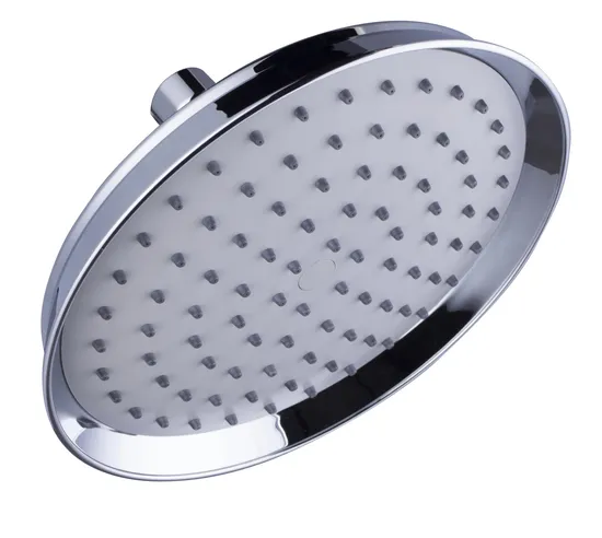 Hydroluxe Bathroom Rainfall Shower 1 Function 8" Round Traditional Style Shower Head Rain Shower B26411, Brass Ball Water-Saving, with TPR Nozzles