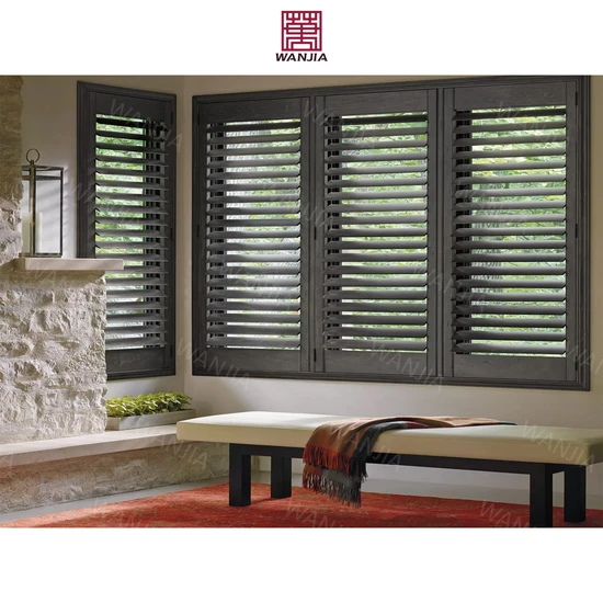 Supplier Apartment Privacy Aluminum Internal Louvre Security Shutters Window