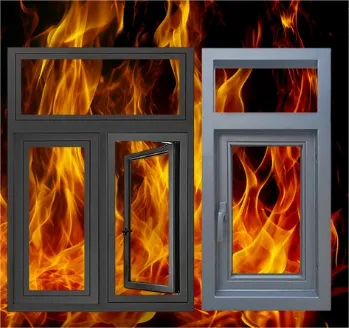 Foshan Galvanized Steel Fireproof Window Metal Fire Rated Glass Windows for Project Use