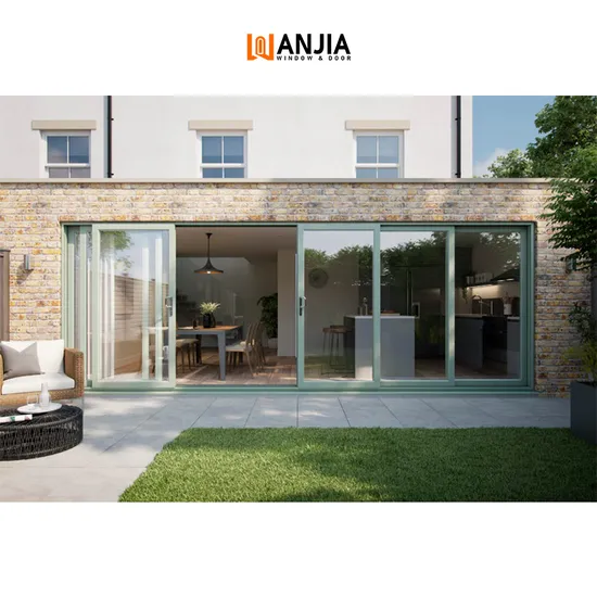 User-Friendly Soundproof Patio Double Glazed Metal Aluminum Slid Operation