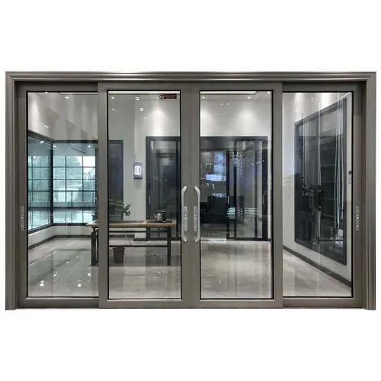 Modern House Aluminum Double Glass Sliding Door