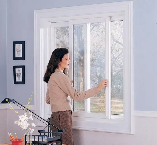 Factory Price Plastic Vinyl PVC Sliding Design UPVC Double Glazed Sliding Windows