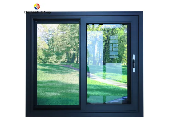 Aluminium Sliding Window House Apartment with Mosquito Net Double Glass Metal Grill Fixed/Casement Window