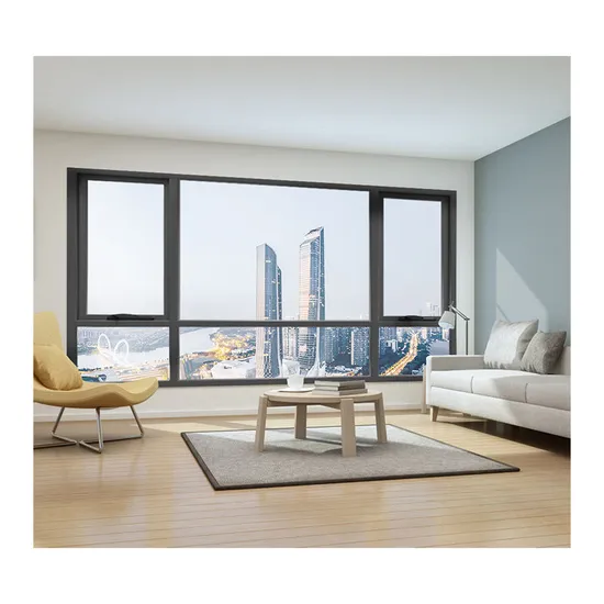Factory Custom Casement Window Aluminium System Windows Double Tempered Glass Soundproof Modern Design