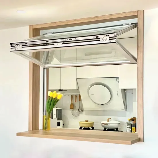 Gedeli Tempered Glass Folding Window Export Quality Aluminium Bi-Fold Window Impact Soundproof Aluminum Window