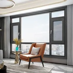 Guangzhou Corrosion Proof Aluminum Tempered Glazed Window with Mosquito Mesh