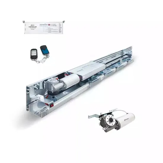High-Power Brushless Motor 2X250kg Heavy Duty Automatic Sliding Door Operator with Adjustable Controller