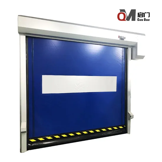 Durable Bright Yellow PVC Curtain Shutter for Quick Access Doors