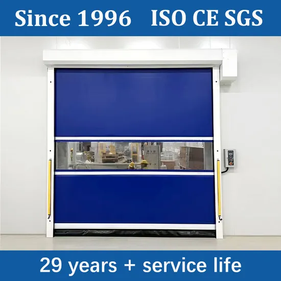 Factory Price Thermal Insulated PVC Fabric Freezer Room High Speed Overhead Rolling Rapid Roll up Roller Shutter Doors for Cold Storage High Speed