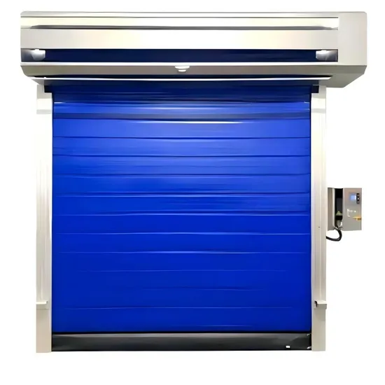 Cold-Storage Rapid PVC Fabric Cooler Room Roll up Refrigeration Room Zipper Rolling up Freezer Door for Cold Logistic Center