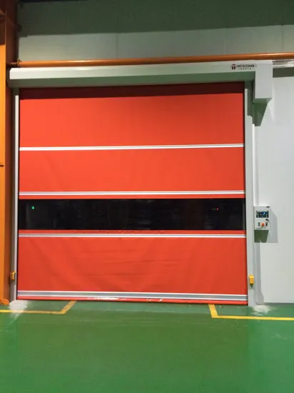 Soft PVC Fabric High Speed Zipper Doorfactory Industrial Plastic Zipper Type High Speed Door