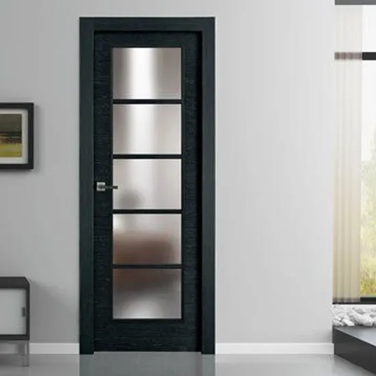 Modern Interior Golden Aluminium Frame Toilet Glass Door Swing Bathroom Door /Bathroom Door with Frosted Glass