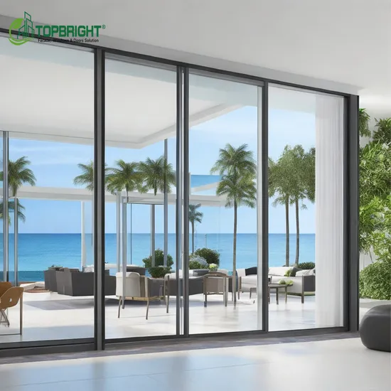 China Patio Glass Door Slide Anti Mosquito Retractable Aluminum Soundproof Sliding Doors Exrerior