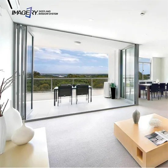 High Quality Aluminium Folding Door Glass Folding Glass Door on Sale