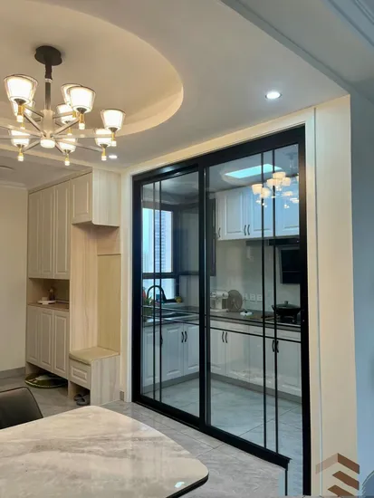 Factroy Wholesale Modern Design Aluminum Interior Sliding Glass Door