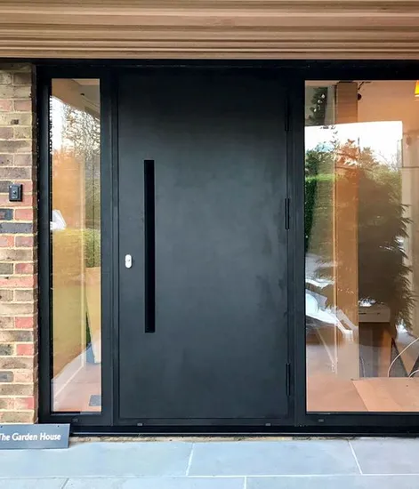 Chinese Exterior Swing Entrance Entry Art Other Doors Metal-Door Metallic Stainless Steel Armored Aluminum Modern Gate Pivot Security-Door Composite-Door