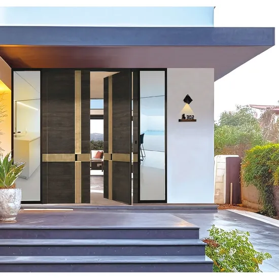 Villa Double Doors Luxury Security Door Latest Design Steel Fire Door
