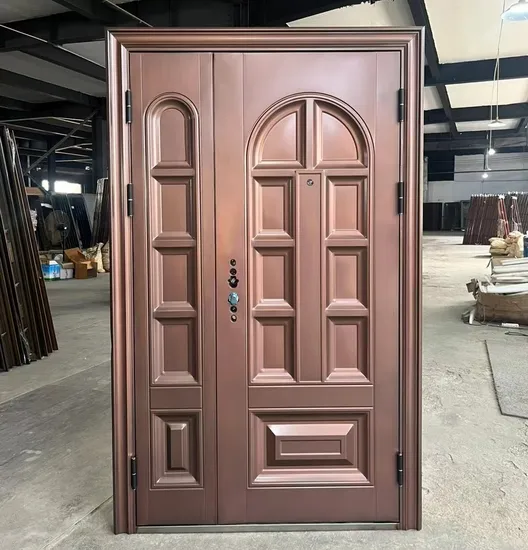One and Half Exterior Security Steel Entrance Doors
