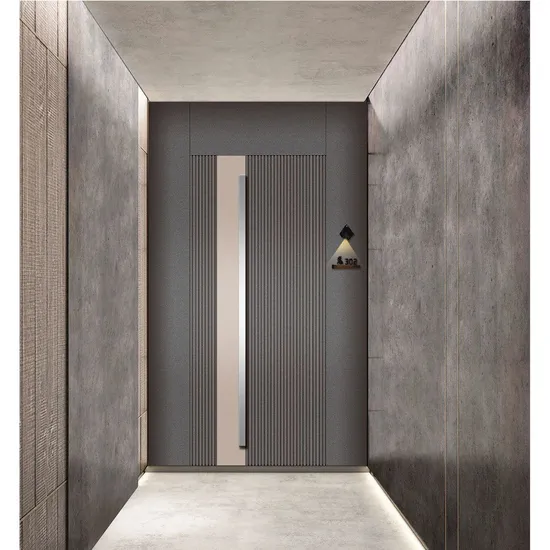 Factory Custom Exterior Security Door Popular Aluminum Square Meter Doors