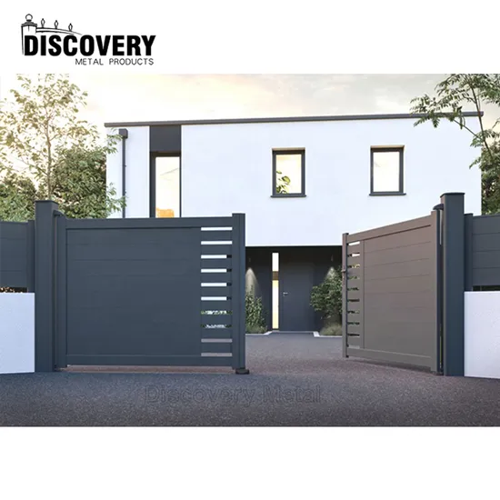 High Quality Design Powder Coated Aluminium Swing Gate