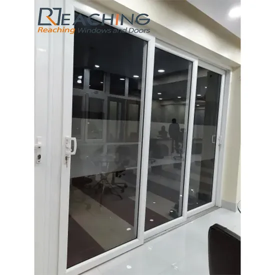 UPVC Sliding Door W Clear Glass Aso Good Quality and Cheap Price Manufactured by China
