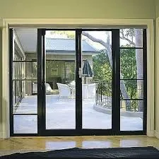 Kdsbuilding Indoor and Outdoor Black and White Double Pane Thermal Insulation Glass Sliding Door