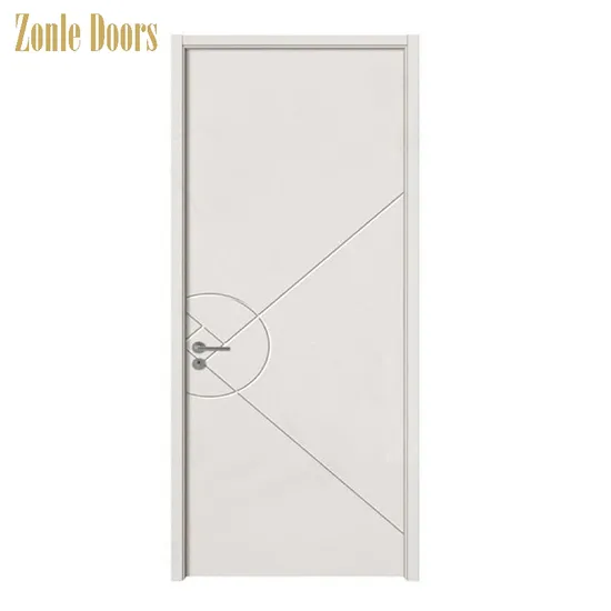 2025 Zonle Hight Quality Entrance Timber WPC Door with Smart Lock