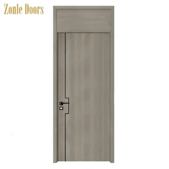 2025 Wood PVC Bedroom Interior WPC Composite Door for Apartment