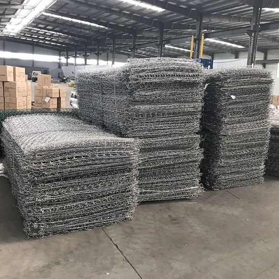 Hot Dipped Galvanized Mesh 8X10cm Woven and Welded Gabion Basket for Gabion Wall
