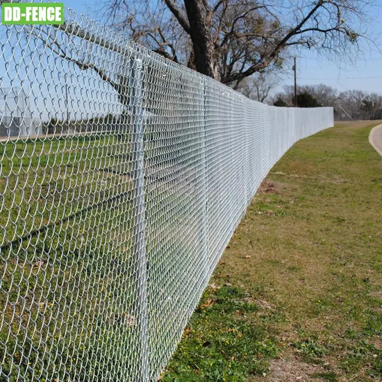 Cheap Welded Metal Steel Garden Fence Outdoor Fences Galvanized Diamond Wire Mesh Fence Panel Post Farm Fencing Netting Cyclone Wire Fence Chain Link Fence