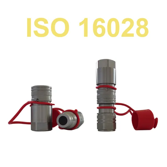 Naiwo Flat Face Quick Connector Hydraulic Quick Coupler 1/2" Non-Spill Coupling ISO16028