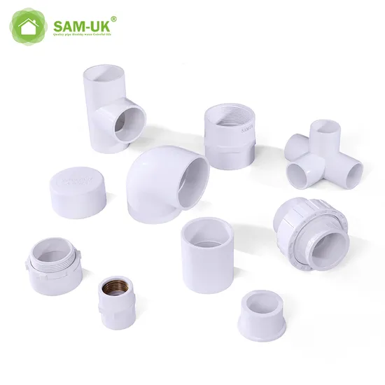 Factory Wholesale Custom Size Water Supply and Drainage PVC Water Tube Plastic PVC Pipe Fittings
